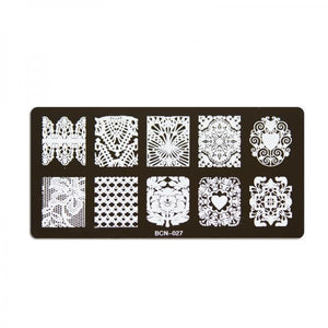 Nail stamp plate - 027