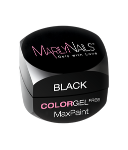 MarilyNails MaxPaint color gel - Black