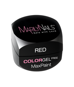 MarilyNails MaxPaint color gel - Red